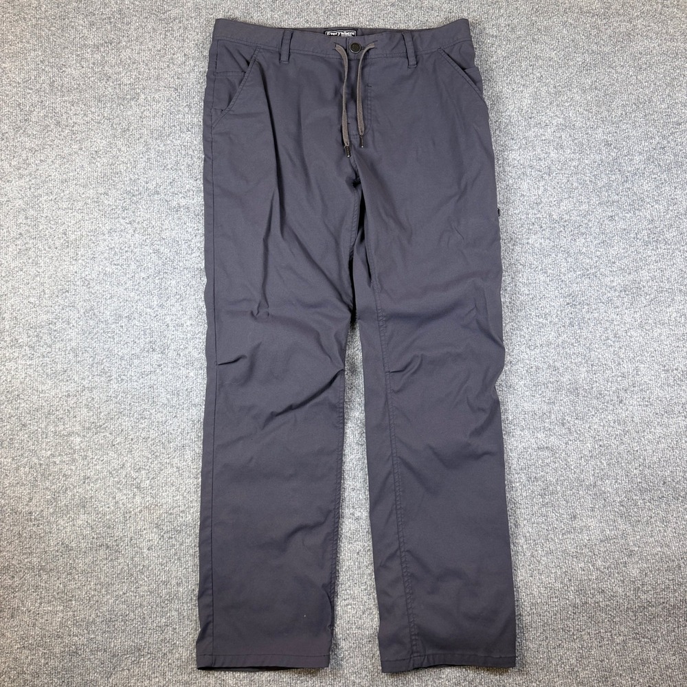 686 Everywhere Pants Mens 34x32 Gray Relaxed Fit Chino Technical Stretch